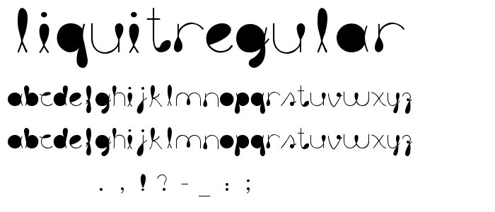 liquitRegular font