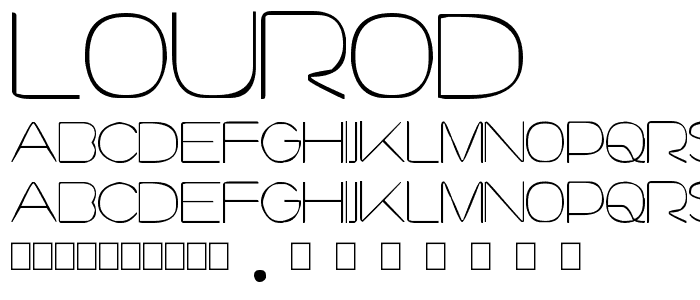 lourod font