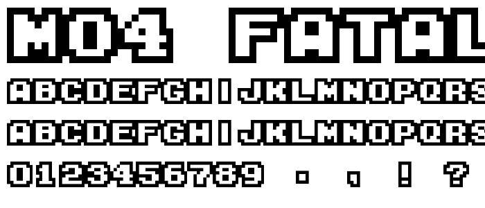 M04_FATAL FURY font