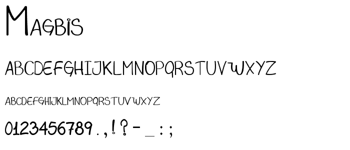 MAGBIS font