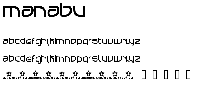 MANABU font