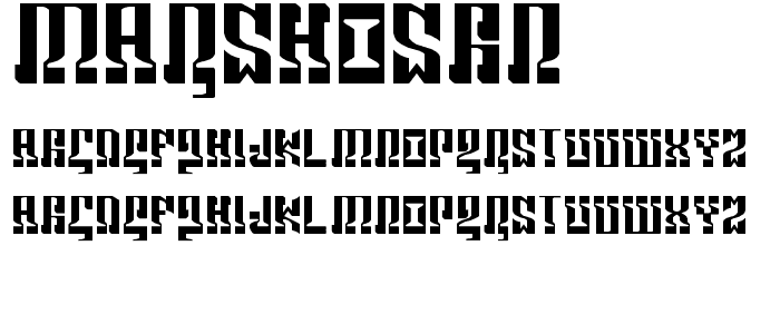 MARSHOSBN font