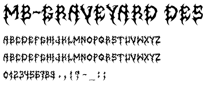 MB-Graveyard_Designs font