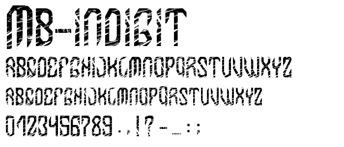 MB-InDigit font