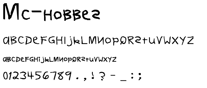 MC Hobbes font