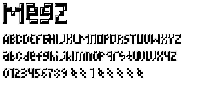 MEGZ font