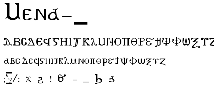 MENA 1 font