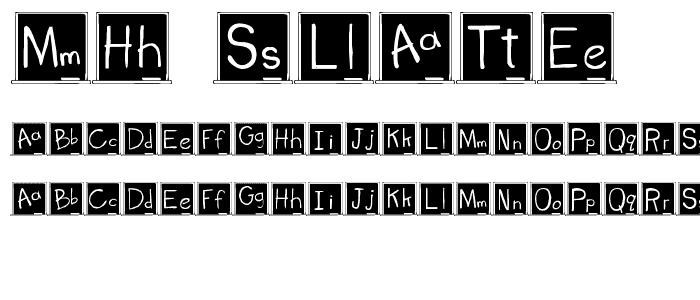 MH Slate font