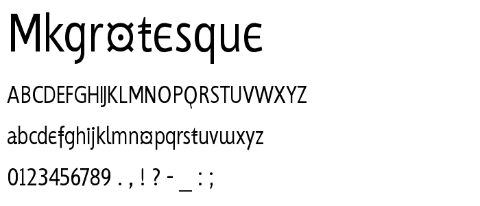 MKGrotesque font