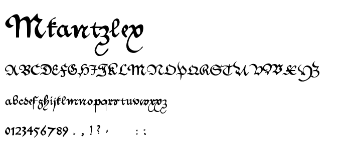 MKantzley font