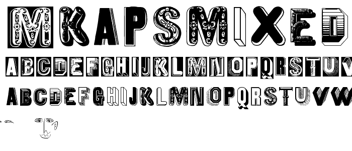 MKapsMixed font