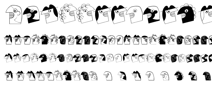 MKartoonKoepfe font