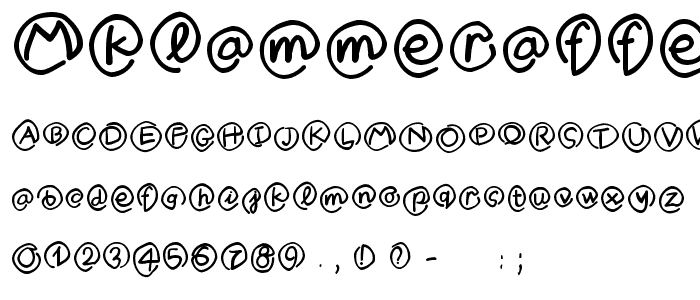 MKlammerAffen-Medium font
