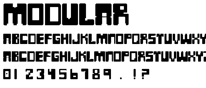 MODULAR font