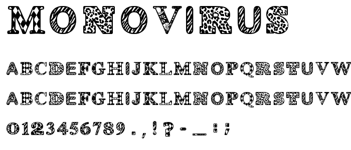 MONOVIRUS font