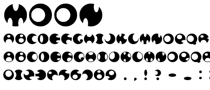 MOON font
