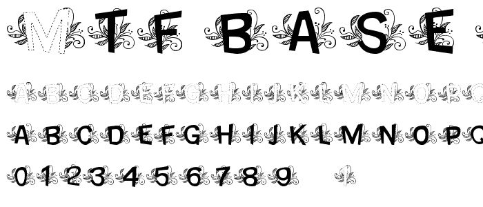 MTF Base Leafy font