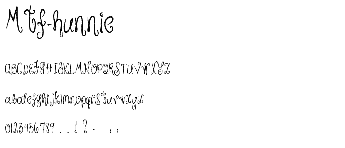 MTF Hunnie font