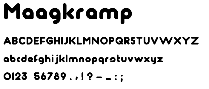 Maagkramp font