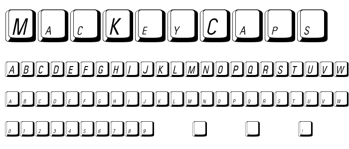MacKeyCaps font