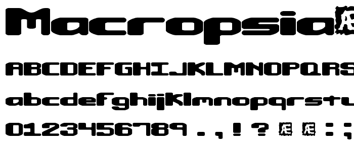 Macropsia (BRK) font