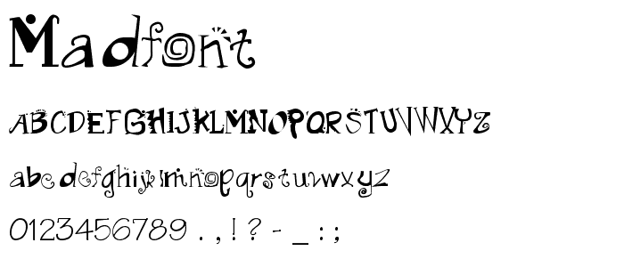 Madfont font