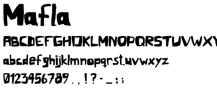 Mafla font