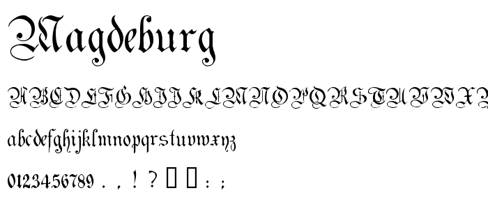 Magdeburg™ font