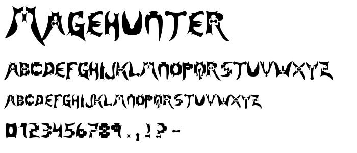 Magehunter font