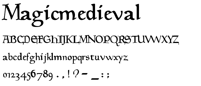 MagicMedieval font