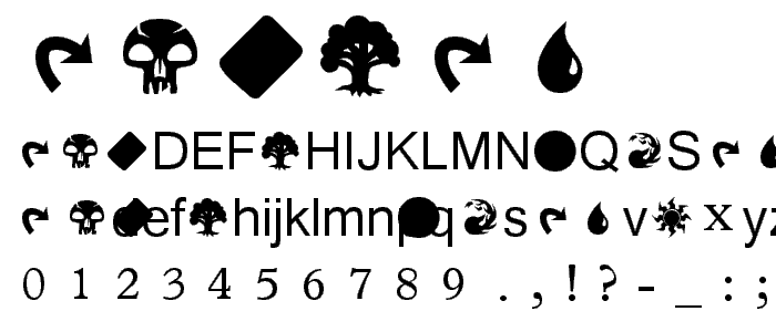 MagicSymbols font