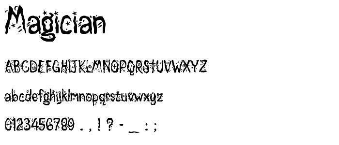 Magician font