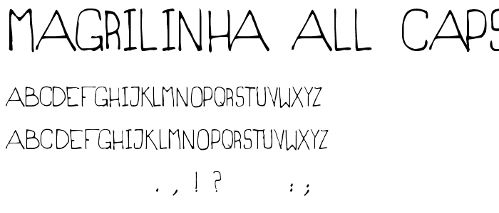 Magrilinha All Caps font