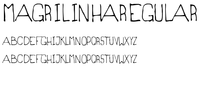 MagrilinhaRegular font