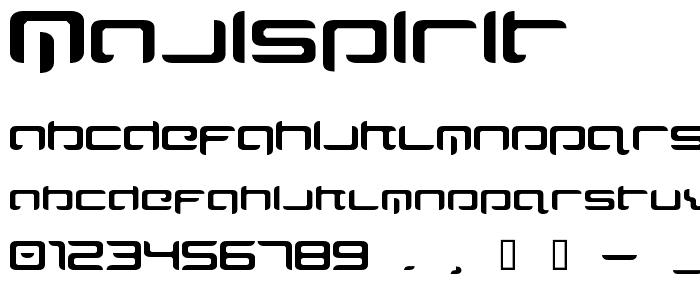 Majispirit font