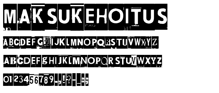 Maksukehoitus font