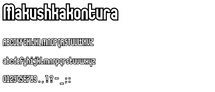 MakushkaKontura font