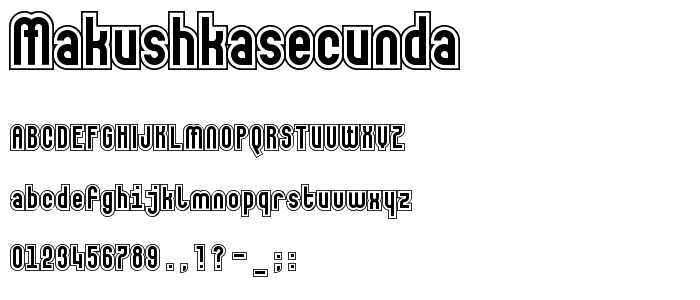 MakushkaSecunda font