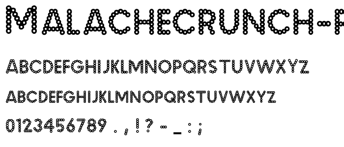 MalacheCrunch Regular font