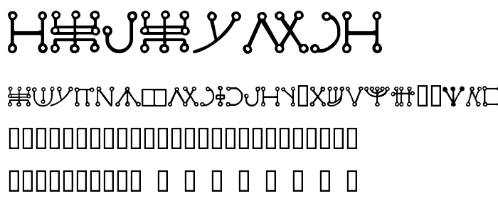 Malachim font