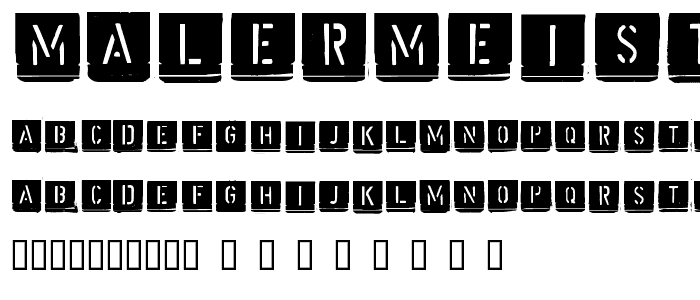 Malermeister font