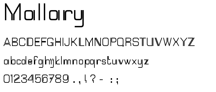 Mallary font