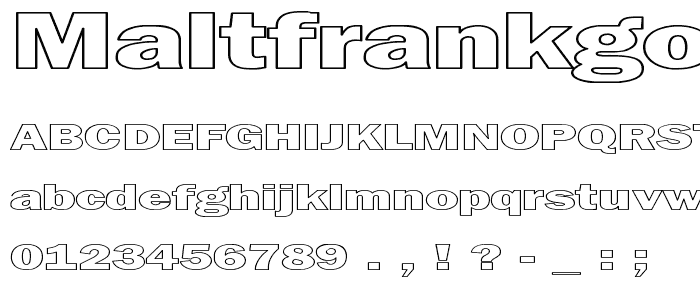 MaltfrankGothicHeavy HE font