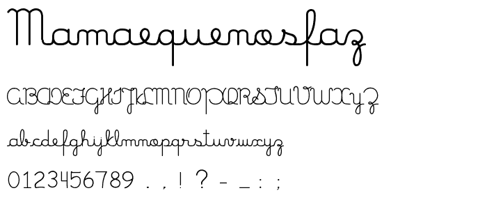 MamaeQueNosFaz font