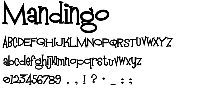 Mandingo font