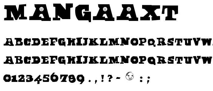 MangaAxt font