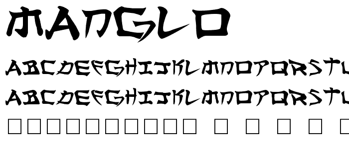 Manglo font