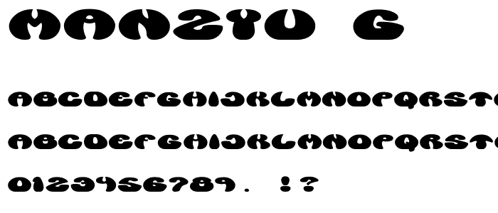 Manzyu__G font