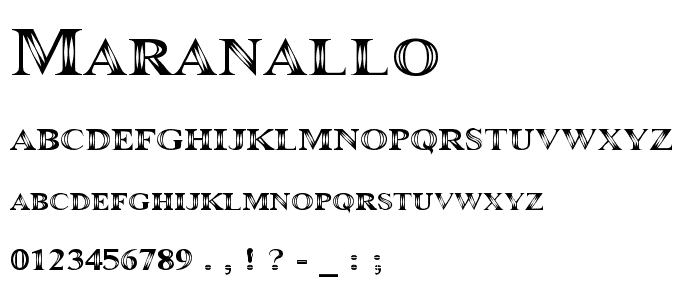 Maranallo font