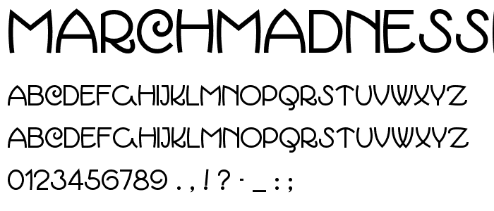 MarchMadnessNF font